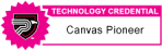 technology credential Canvas Pioneer badge